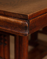 Art Deco Oak Dining Table / Desk Manner of Charles Dudouyt, France, 1940s