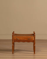 Pair of Henning Kjaernulf Oak Brutalist Nightstands, Denmark, 1960s