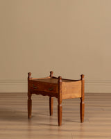 Pair of Henning Kjaernulf Oak Brutalist Nightstands, Denmark, 1960s