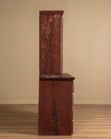 Red Painted Pine Cabinet / Buffet, Scandinavian, Early 19th Century