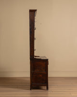 Oak Welsh Dresser w/ Plate Rack & Green Painted Backboard, England, 18th Century
