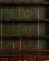 Oak Welsh Dresser w/ Plate Rack & Green Painted Backboard, England, 18th Century