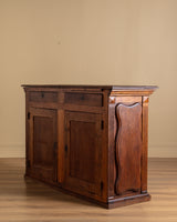 French Oak Two Door Buffet Counter, France, 19th/Early 20th Century