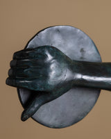54" Cast Bronze Discus Thrower Sculpture, Europe, Early 20th Century