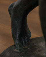 54" Cast Bronze Discus Thrower Sculpture, Europe, Early 20th Century