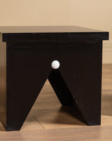 Ebonized Oak Lounge Set Manner of Pieter De Bruyne, Belgium, 20th Century