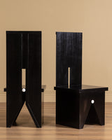 Ebonized Oak Lounge Set Manner of Pieter De Bruyne, Belgium, 20th Century