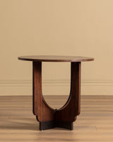 Dutch Art Deco Rosewood Veneer Side Table, Netherlands, 1930s