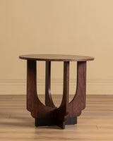 Dutch Art Deco Rosewood Veneer Side Table, Netherlands, 1930s