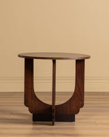 Dutch Art Deco Rosewood Veneer Side Table, Netherlands, 1930s