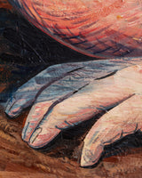 Philip Stein Large-Scale Expressionist Male Figure Oil Painting, United States, 1938