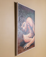 Philip Stein Large-Scale Expressionist Male Figure Oil Painting, United States, 1938