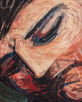 Philip Stein Large-Scale Expressionist Male Figure Oil Painting, United States, 1938