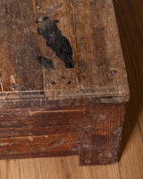 Monumental French Rustic Wood Coffee Table, Early 20th Century