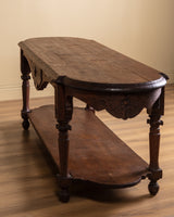 19th Century Hand Carved French Drapers Table w/ Drawer