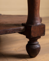 19th Century Hand Carved French Drapers Table w/ Drawer