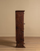 Small Carved Alpine Cabinet, France, Early 19th Century