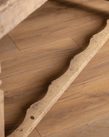 Rustic Farmhouse Table w/ Scalloped Stretcher, Italy, Late 19th Century