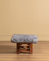 Belgian Bluestone & Oak Coffee Table, 1970's (2 Available)