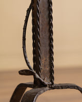 Iron & Pieced Marble Chess Side Table, Italy, 19th Century