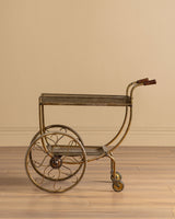 Brass Bar Cart / Serving Trolley, Sweden, 1950's