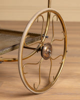Brass Bar Cart / Serving Trolley, Sweden, 1950's