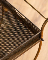 Brass Bar Cart / Serving Trolley, Sweden, 1950's