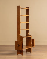 Oak Bookshelf by Guillerme & Chambron, France, 1950's