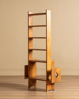 Oak Bookshelf by Guillerme & Chambron, France, 1950's