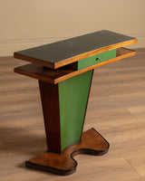 Italian Art Deco Green Painted Console Table, 1930's