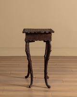 Black Forest Carved Occasional Table, Switzerland, 19th Century