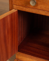 Pair of Art Deco Oak Nightstands, France, 1940's