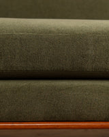 "Aristokrat" Teak Sofa in Kelly Wool by Bertil Fridhagen, Sweden, 1960's