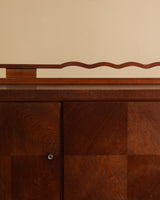 Art Deco Three-Door Oak Sideboard, France, 1940s