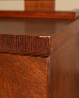 Art Deco Three-Door Oak Sideboard, France, 1940s