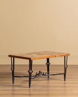 French Iron & Tile Coffee Table, Manner of Roger Capron, 1960's