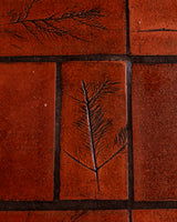 Brutalist Oak & Tile Coffee Table, Signed R. Blanchard, French, 1960s