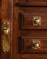 Art Deco Walnut Cabinet Manner of Charles Dudouyt, France, 1940s