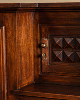Art Deco Walnut Cabinet Manner of Charles Dudouyt, France, 1940s