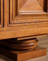 Oak Architectural Sideboard by Francisque Chaleyssin, France 1945