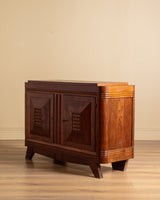 Art Deco Oak Two Door Server, Manner of Charles Dudouyt, France, 1940's