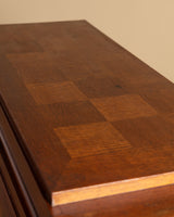 Art Deco Oak Two Door Server, Manner of Charles Dudouyt, France, 1940's