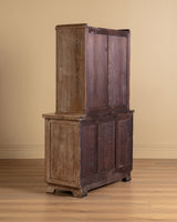 Art Deco Cerused Oak Four Door Hutch, France, 1940s