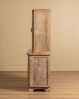 Art Deco Cerused Oak Four Door Hutch, France, 1940s
