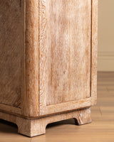 Art Deco Cerused Oak Four Door Hutch, France, 1940s