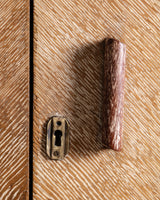 Art Deco Cerused Oak Four Door Hutch, France, 1940s