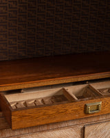 Art Deco Cerused Oak Four Door Hutch, France, 1940s