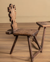 Pair of Primitive 18th Century Continental Side Chairs