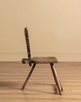 Pair of Primitive 18th Century Continental Side Chairs