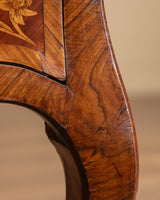 Kingwood & Boxwood Floral Inlaid Double-Sided Desk, France, Early 20th Century